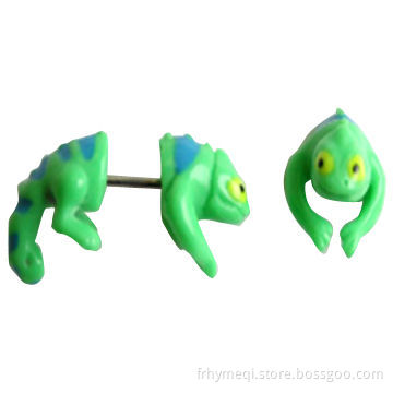 Lizard Faux Earring, Made of UV, 2013 Hot Selling